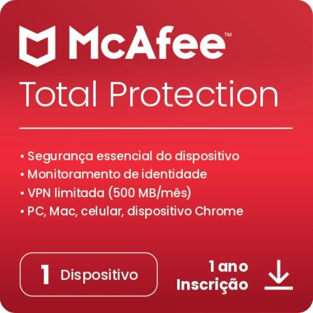 GiftCard McAfee Total Protection 1 Device