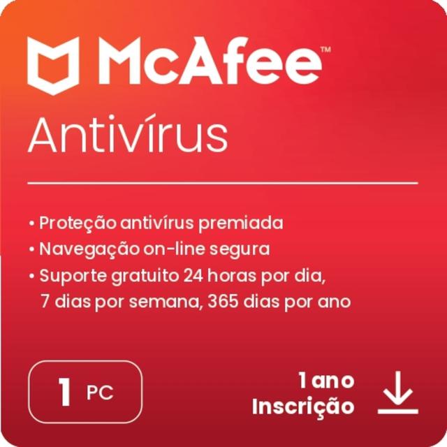 GiftCard McAfee Anti-Virus 1 PC