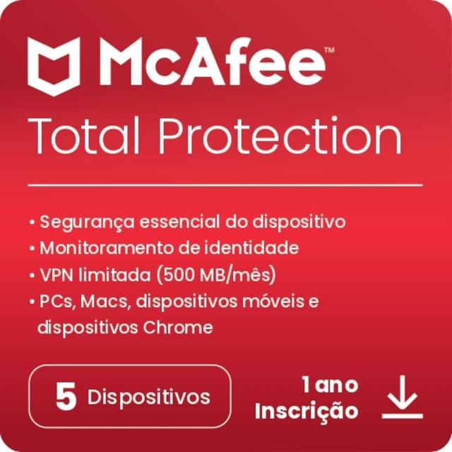 GiftCard McAfee Total Protection 5 Device